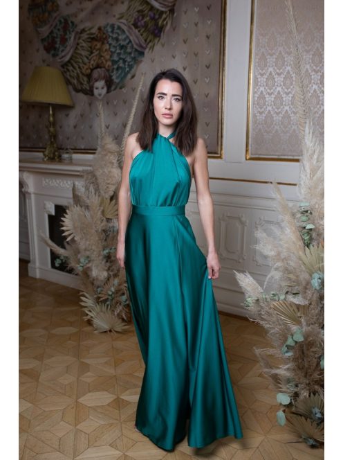 Vpredu uzlíkový detail maxi - zelená