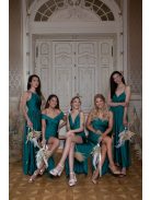 Na boku nariasené, bodycon  maxi šaty - zelené