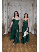 Abigél –  gobelín zelené maxi šaty