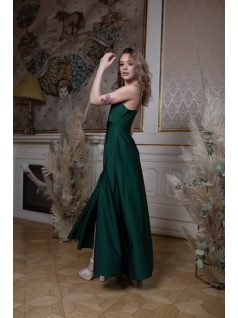 Abigél –  gobelín zelené maxi šaty