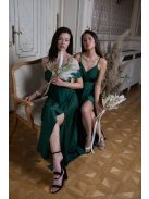 Abigél –  gobelín zelené maxi šaty