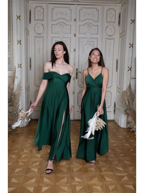 Abigél –  gobelín zelené maxi šaty