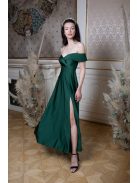 Maxi šaty so srdiečkovým výstrihom - gobelin zelená