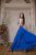 Bezchrbtové maxi šaty - kráľovská modrá
