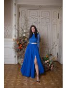 Mušelínová maxi sukňa - kráľovská modrá