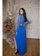 Mušelínová maxi sukňa - kráľovská modrá