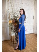 Mušelínová maxi sukňa - kráľovská modrá