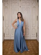 Maxi sukňa - sivomodrá