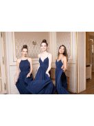 Abigél - tmavomodré maxi šaty 