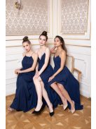 Abigél - tmavomodré maxi šaty