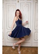 Abigél mini šaty- tmavomodrá