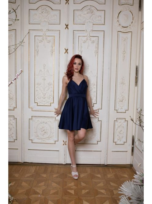 Abigél mini šaty- tmavomodrá