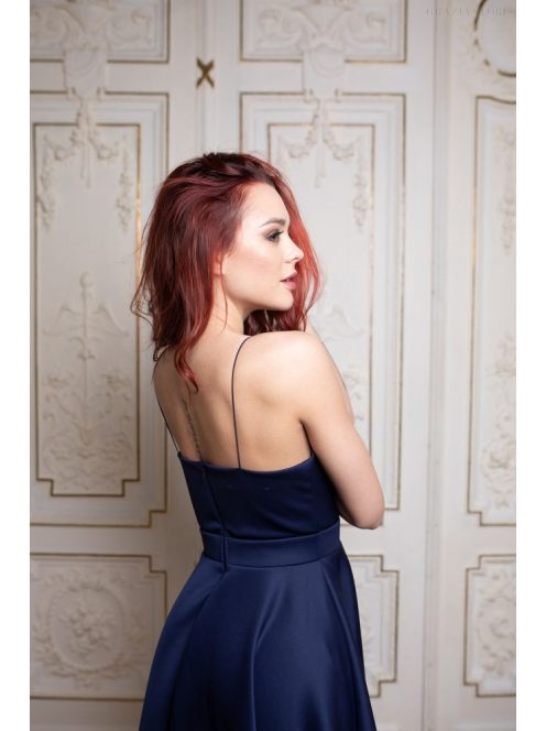 Abigél mini šaty- tmavomodrá