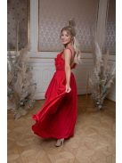 Asymetrická sukňa -  červená 