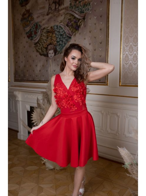 Mini šaty - červená