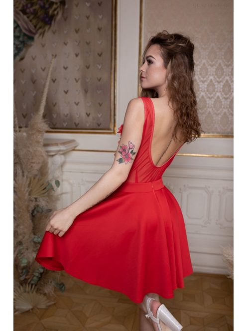 Mini šaty - červená