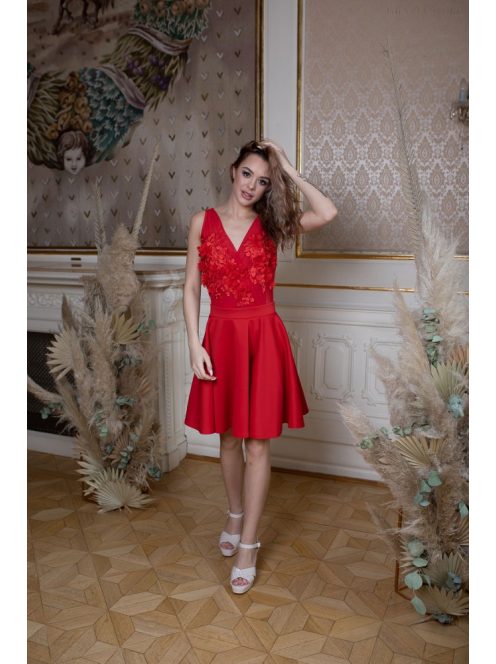 Mini šaty - červená