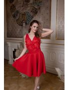 Mini šaty - červená