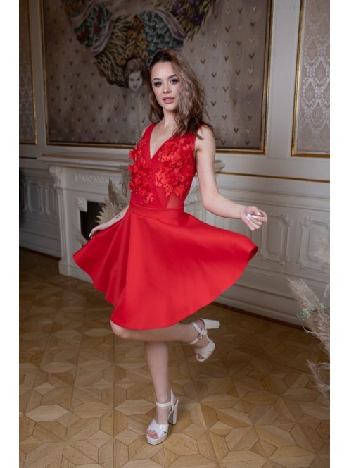 Mini šaty - červená