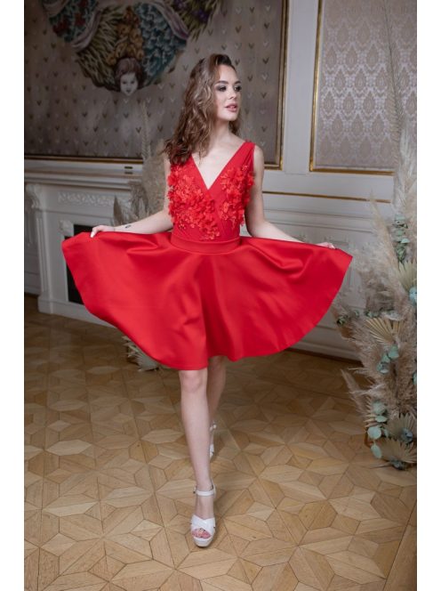 Mini šaty - červená