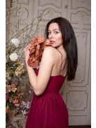 Abigél - bordové maxi šaty