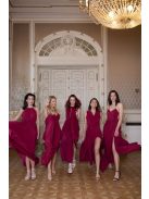 Abigél - bordové maxi šaty 