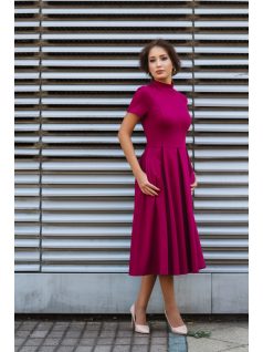 Midi šaty - magenta