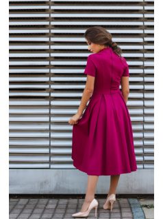 Midi šaty - magenta