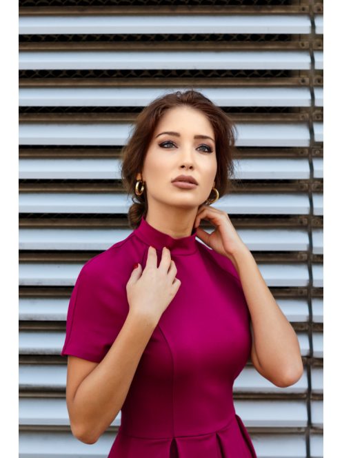 Midi šaty - magenta