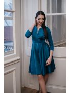 Moderate - petrolejovo modré šaty