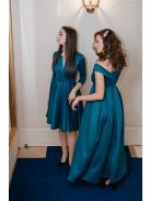 Moderate - petrolejovo modré šaty