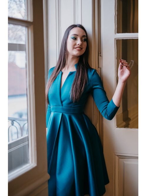  Moderate – petrolejovo modré šaty