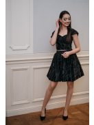 Wavy sukňa - čierna