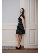 Wavy sukňa - čierna