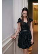 Wavy sukňa - čierna