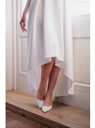 Boundless - biele midi šaty bez ramien