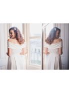 Boundless - biele midi šaty bez ramien