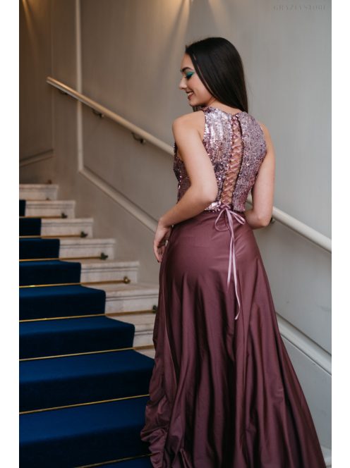 Mallow – staroružová maxi sukňa