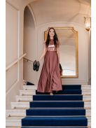 Mallow – staroružová maxi sukňa