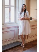 Well Groomed - biele mini šaty s nadýchanými rukávmi