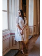 Well Groomed - biele mini šaty s nadýchanými rukávmi