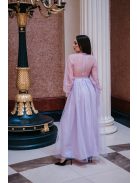 Graceful - fialové čipkované mini šaty