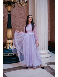 Graceful - fialové čipkované mini šaty