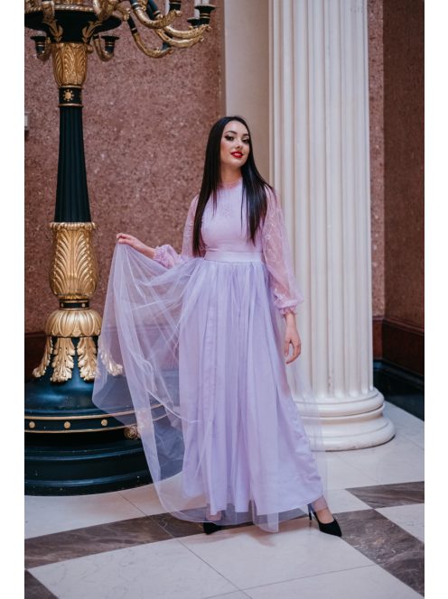 Graceful - fialové čipkované mini šaty