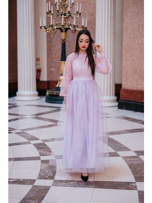 Graceful - fialové čipkované mini šaty