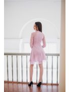 Graceful mini - fialové čipkované mini šaty