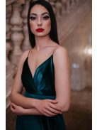  Abigél Velvet – zelené velúrové maxi šaty