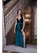  Abigél Velvet – zelené velúrové maxi šaty 