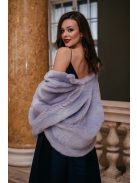 Classy – tmavomodré maxi šaty s V-výstrihom