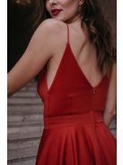 Classy Mini - červené mini šaty s výstrihom do V